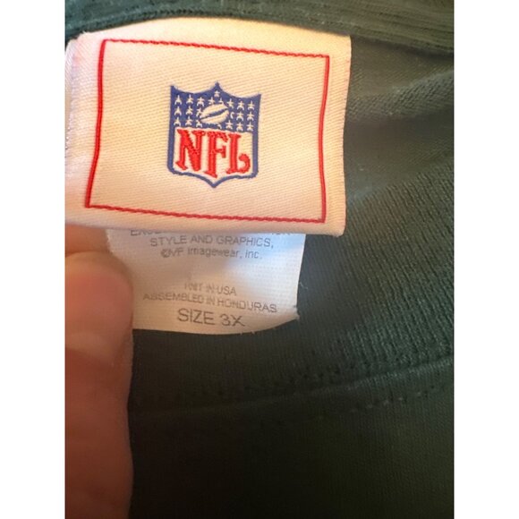 Green Bay Packers NFL 3X T-Shirt Dark Green Wisconson Cheese Head - Picture 3 of 5